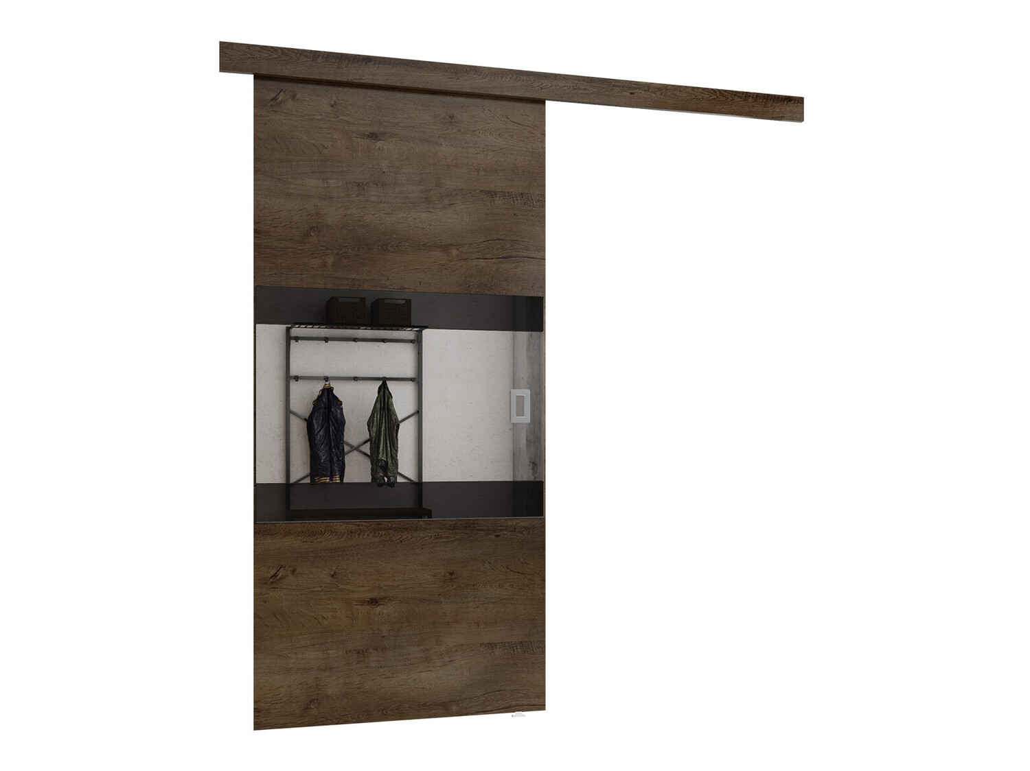 Tolóajtók Dover 175 (Sötét hamuszürke + Fekete)