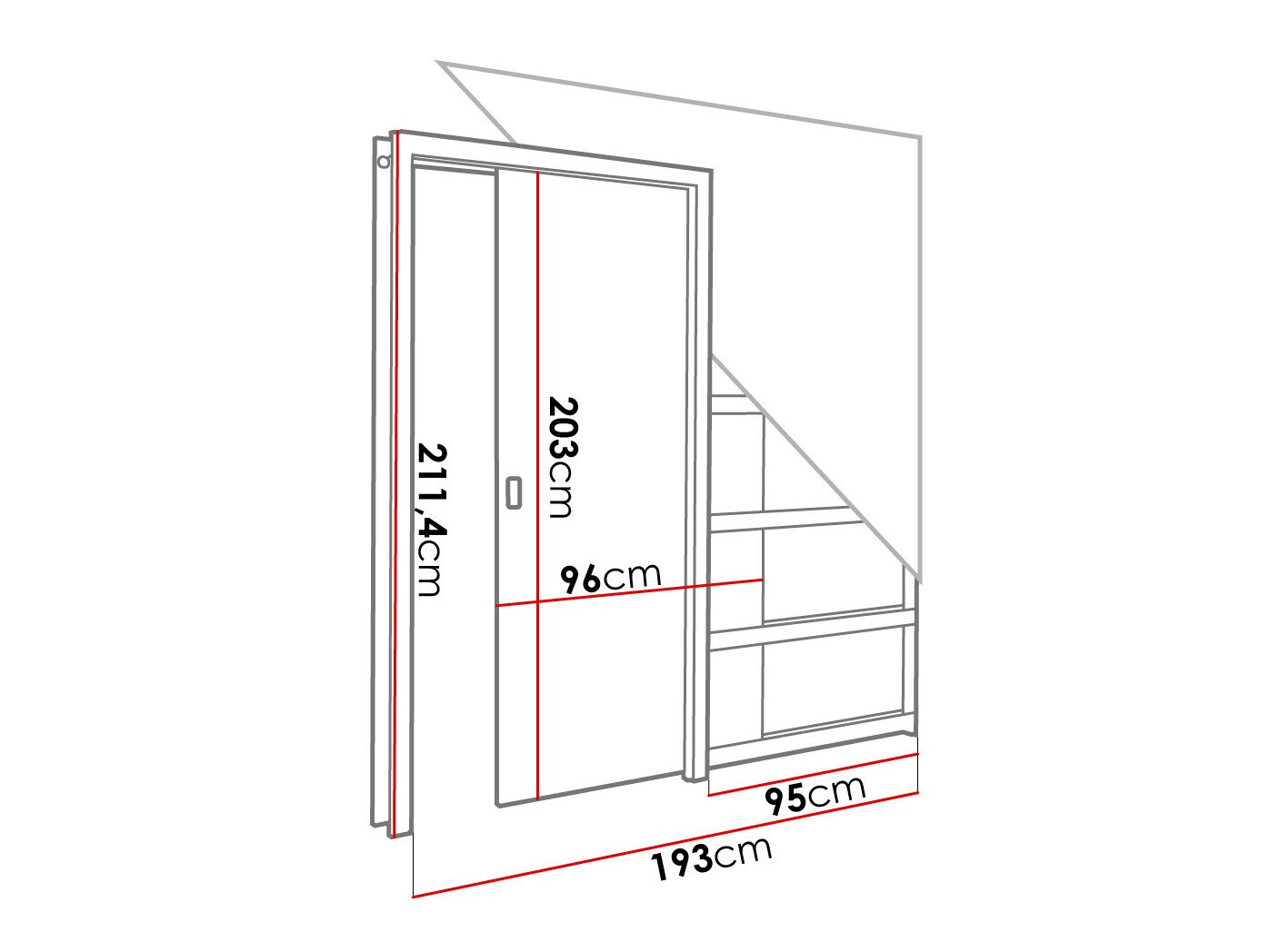 Tolóajtók Dover 184 (Sonoma tölgy)