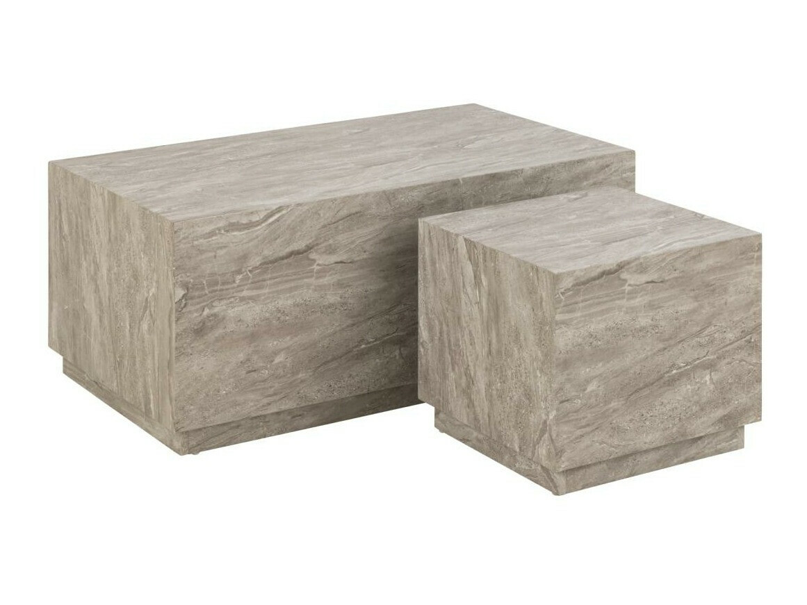 Dohányzóasztal szett Norsica 894 (Szürke márvány)