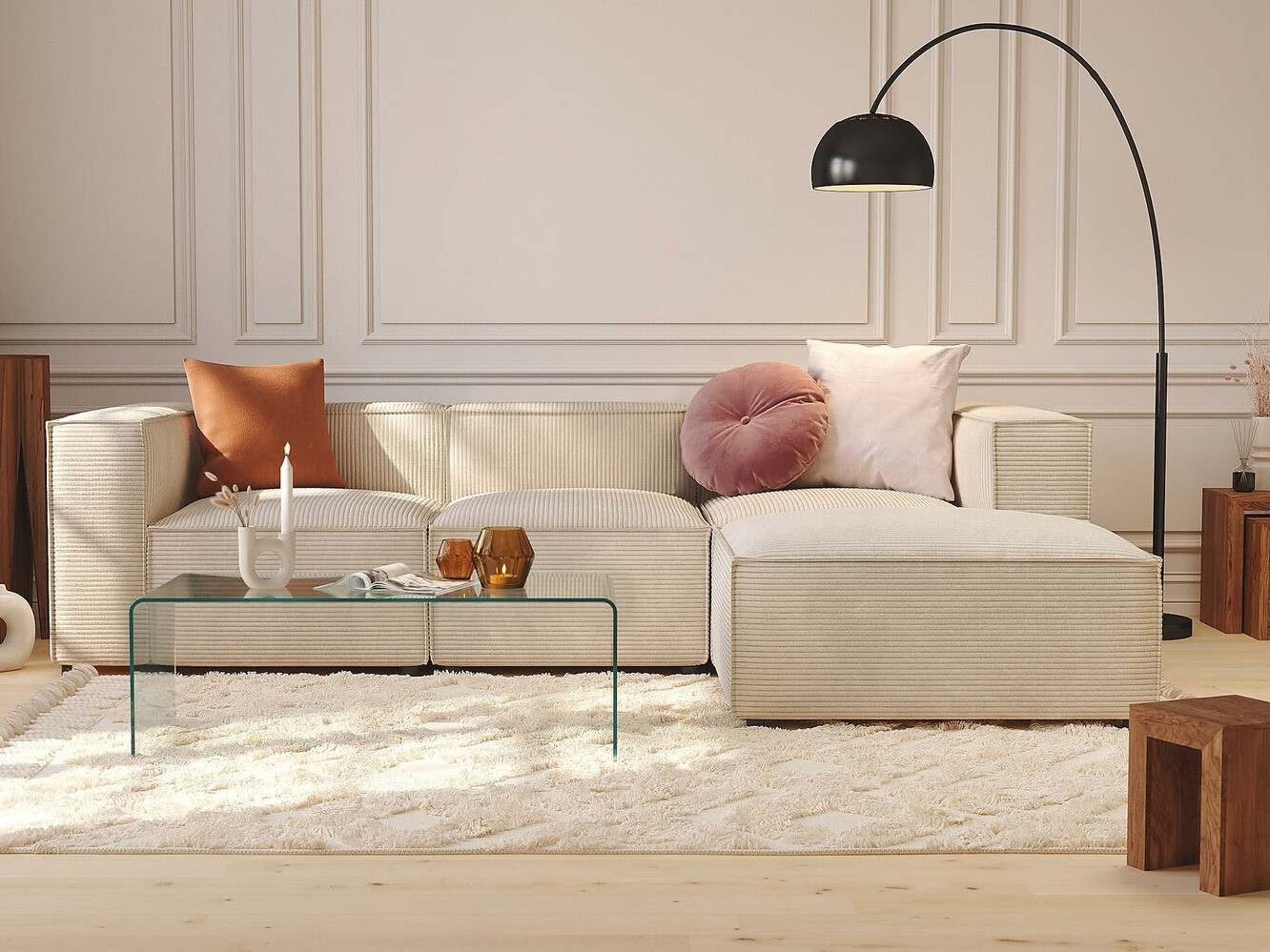 Moduláris sarokkanapé Torbalo 106 (Lincoln 03)