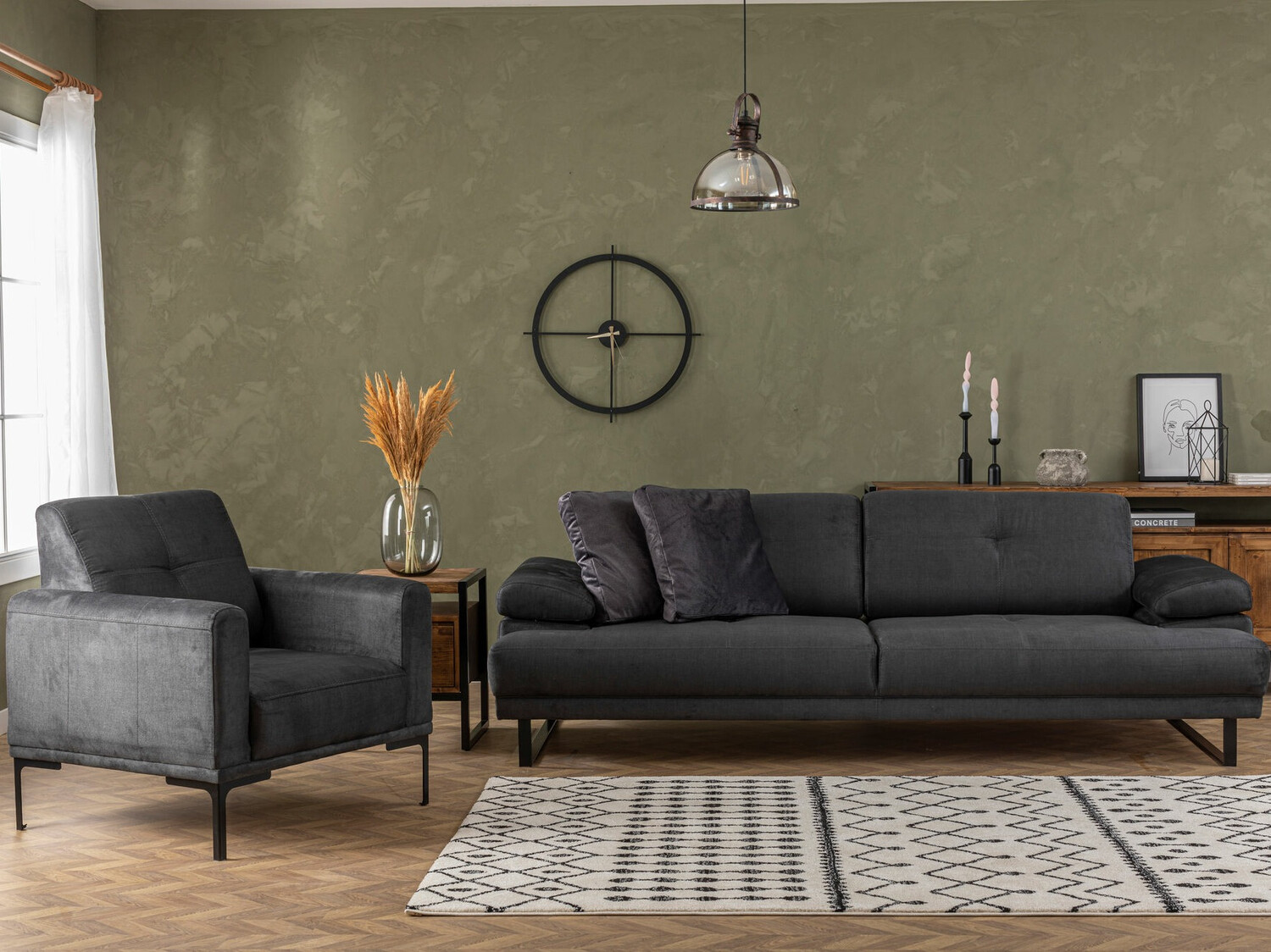 Fotel Altadena 147 (Antracit)