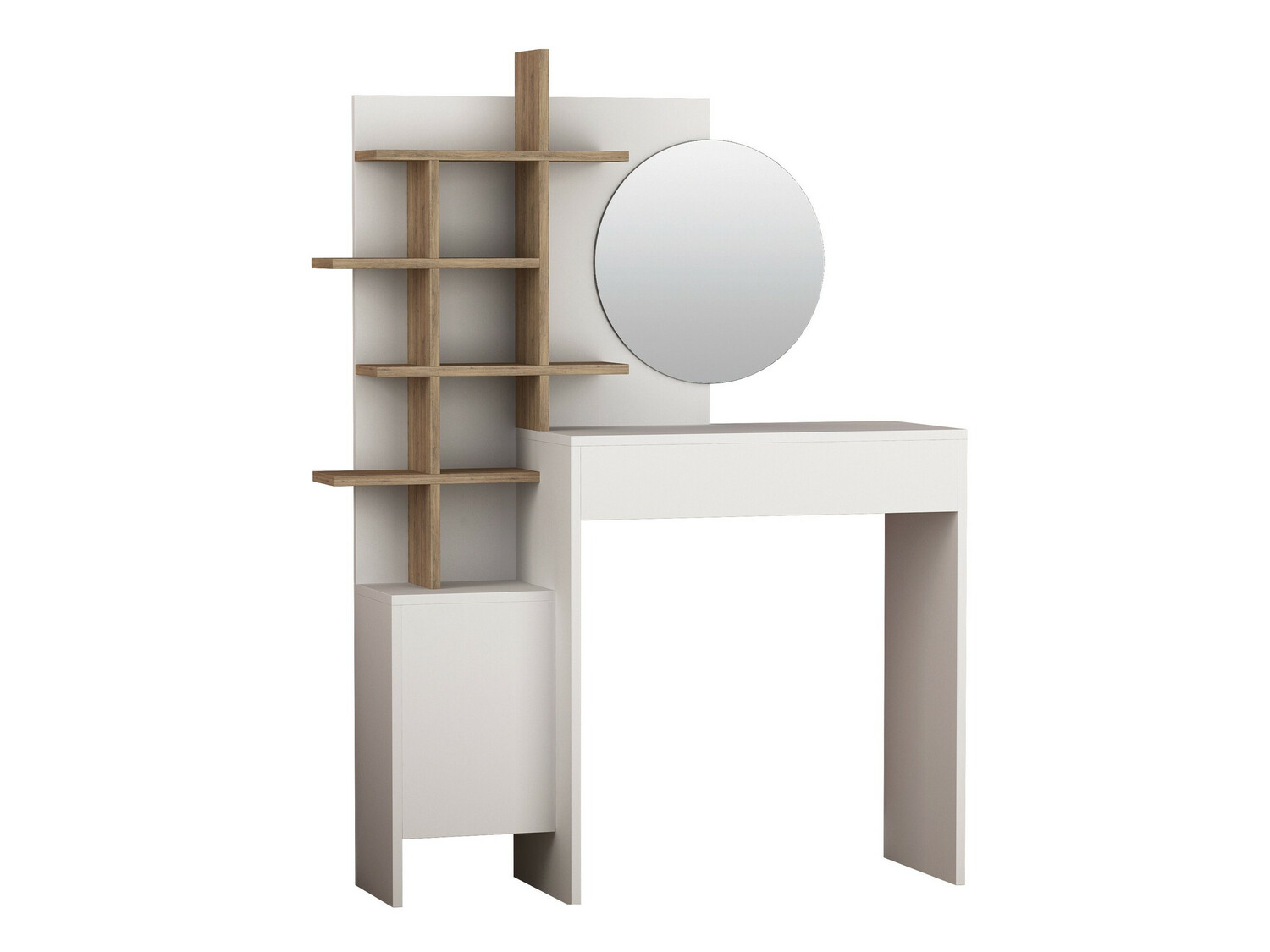 Fésülködő asztal Kailua 220 (Fehér + Tölgy)