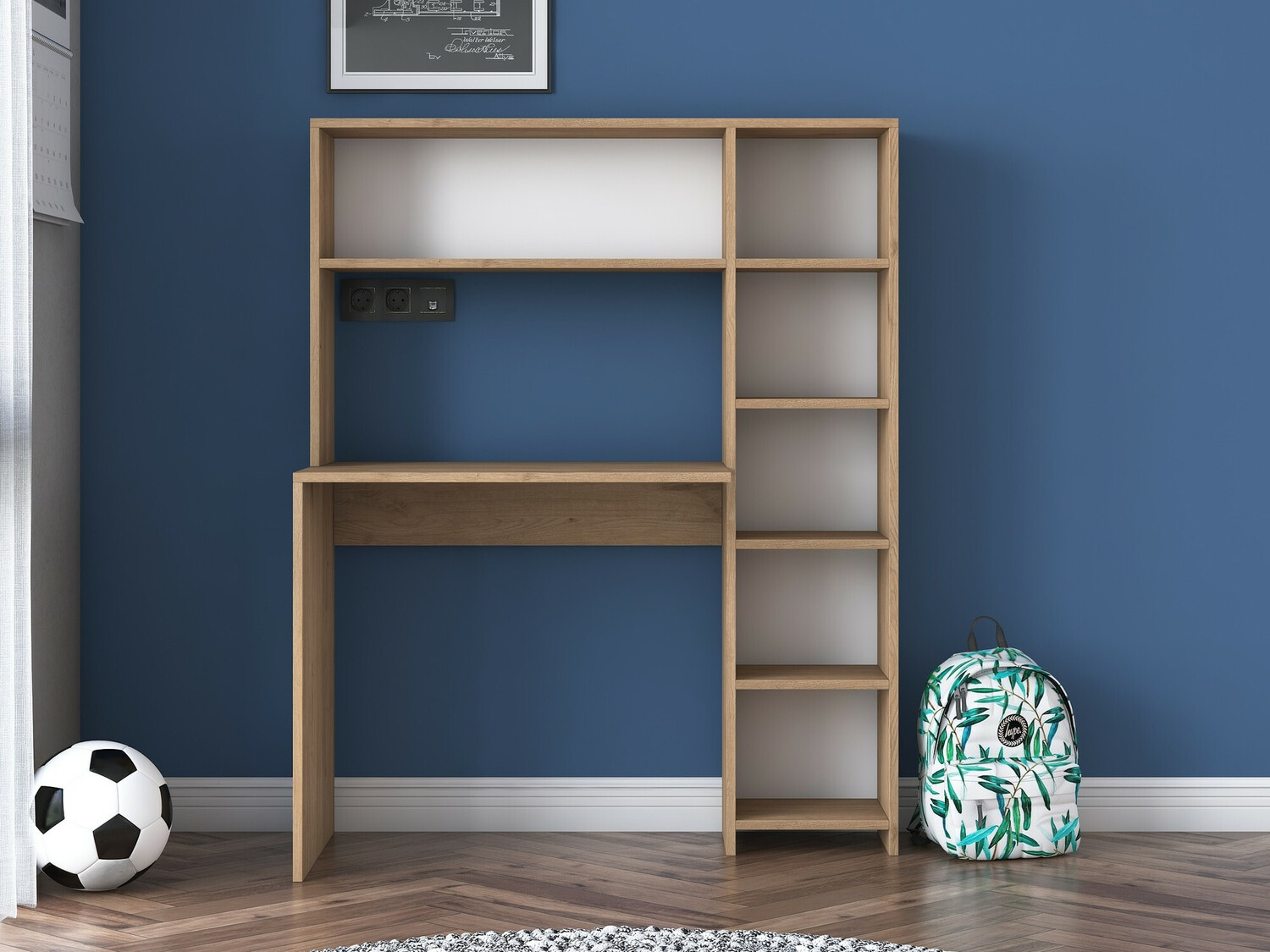 Íróasztal Kailua 243 (Tölgy)