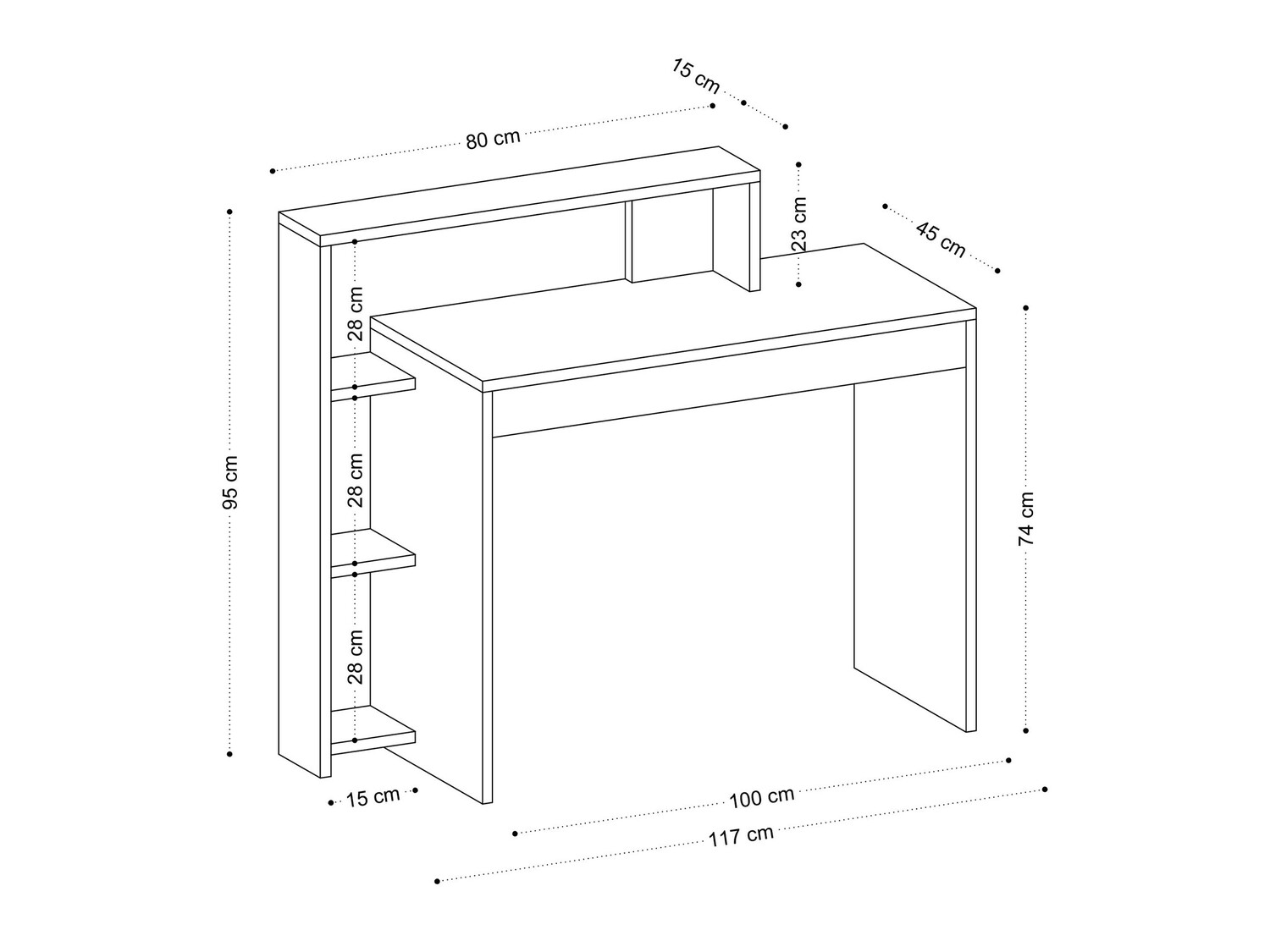 Íróasztal Kailua 283