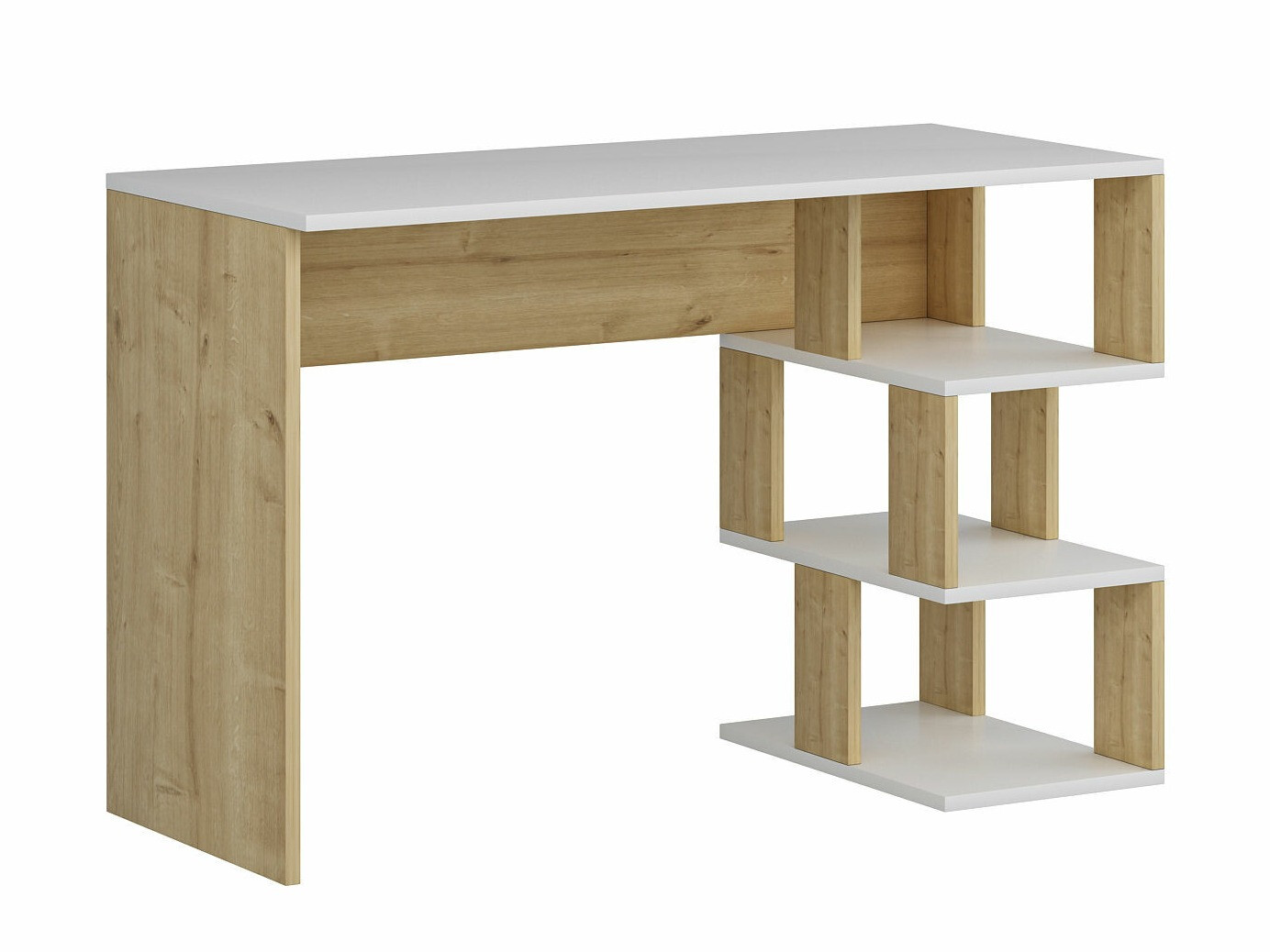 Íróasztal Kailua 287 (Fehér + Tölgy)
