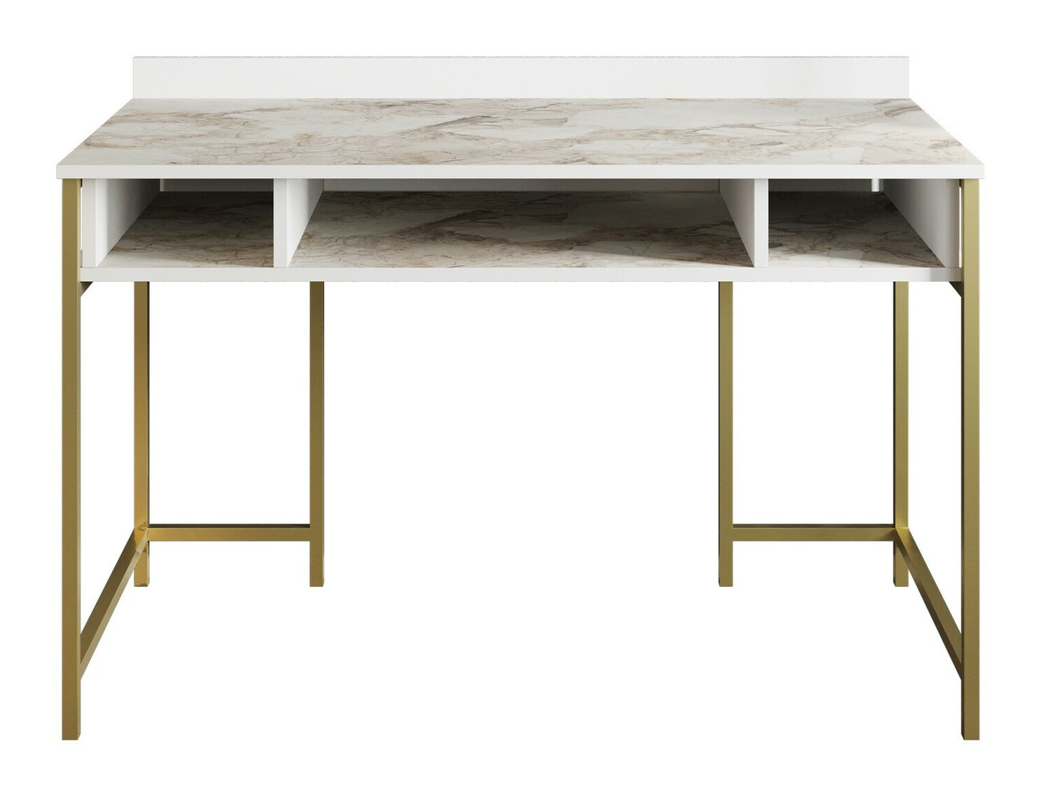 Íróasztal Kailua 294 (Fehér márvány + Aranysárga)