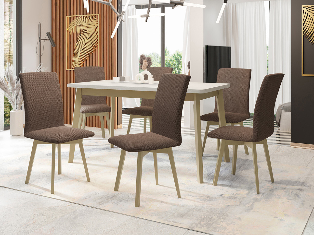 Étkezőgarnitúra Victorville 323 (Sonoma tölgy)