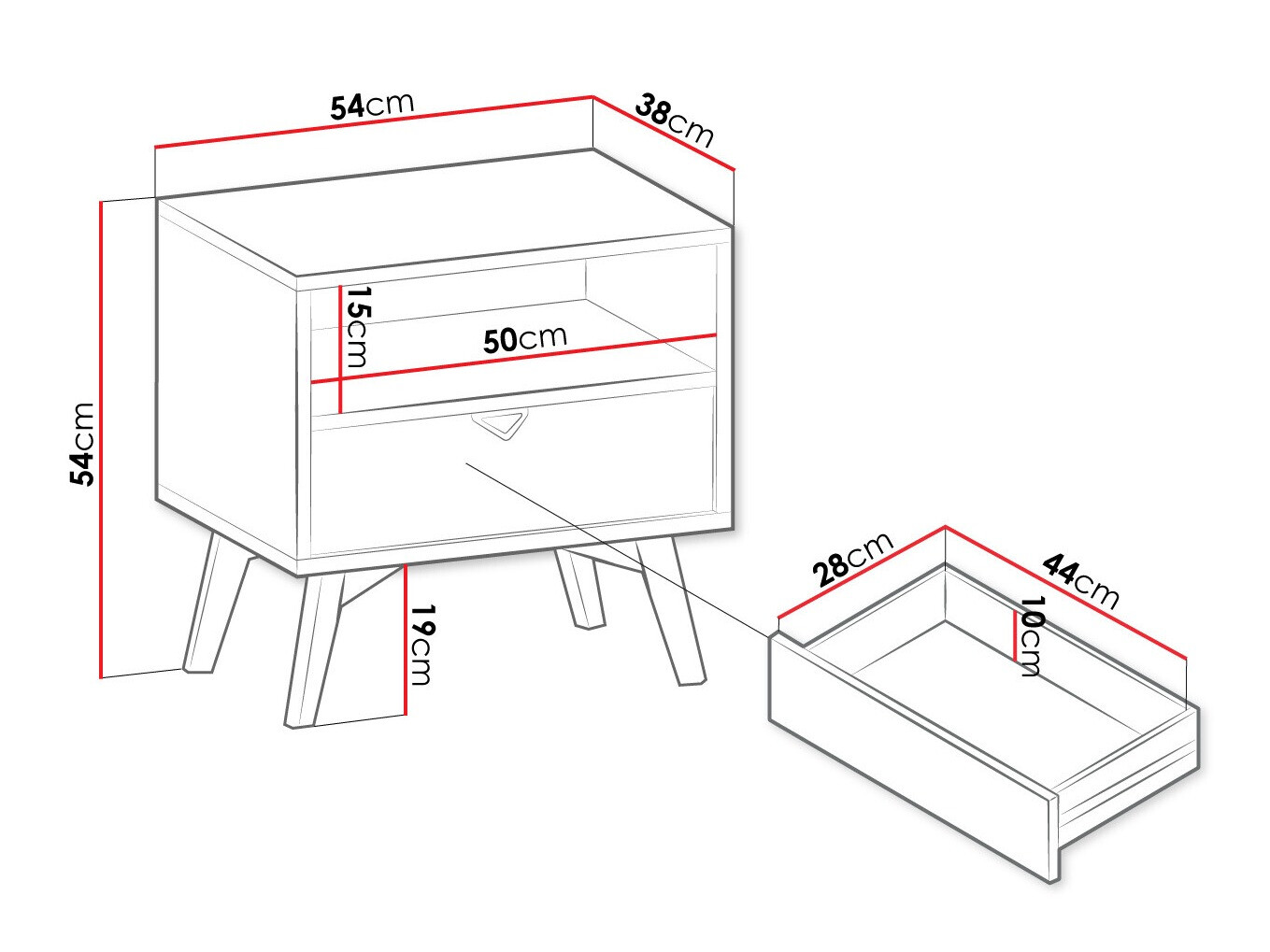 Éjjeliszekrény Belbele 103