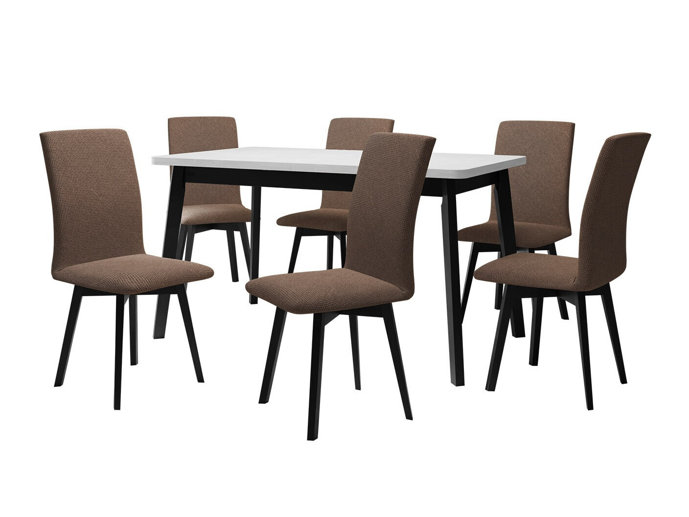 Étkezőgarnitúra Victorville 323 (Fekete)