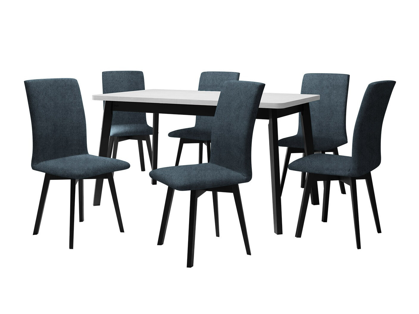 Étkezőgarnitúra Victorville 323 (Fekete)