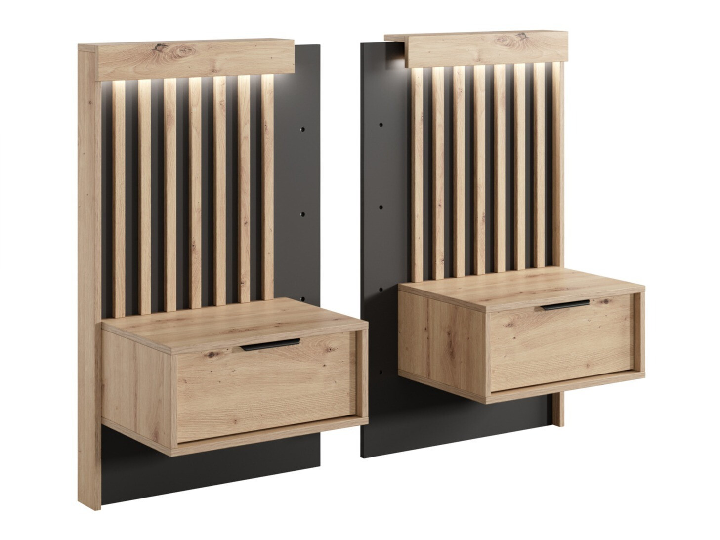 Éjjeliszekrény szett Lusone 105