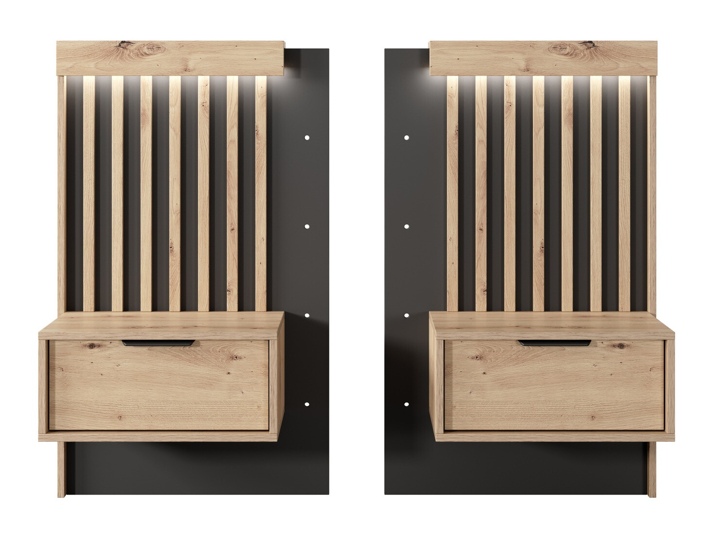 Éjjeliszekrény szett Lusone 105