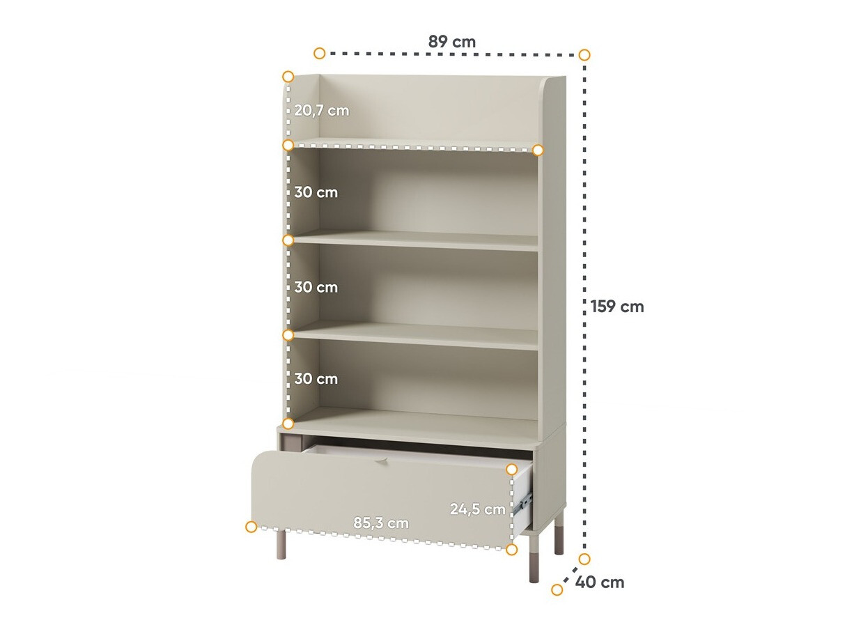 Könyvespolc Lomsono 111