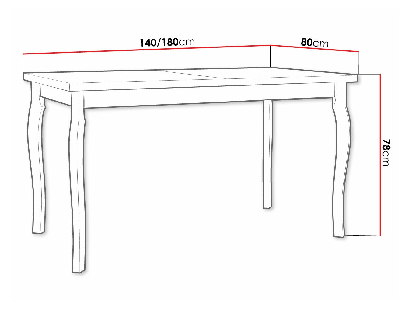 Asztal Victorville 331 (Fehér)