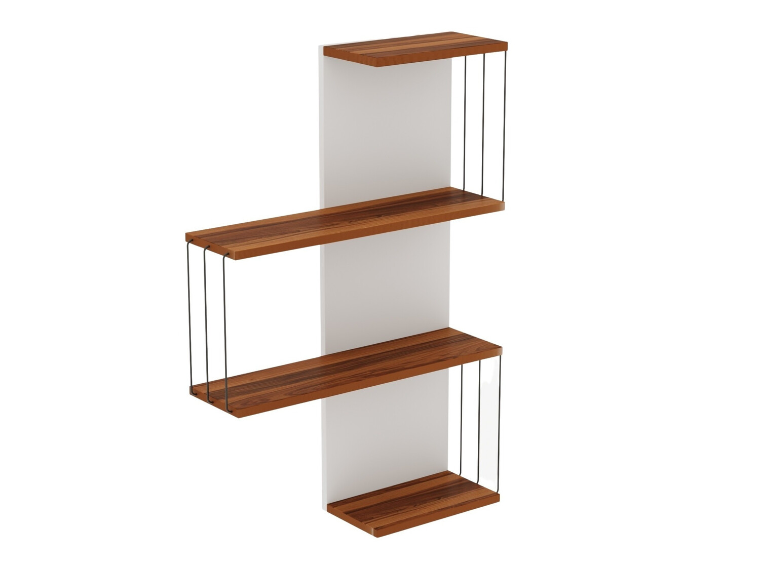 Fali polc Kailua 406 (Barna + Fehér)