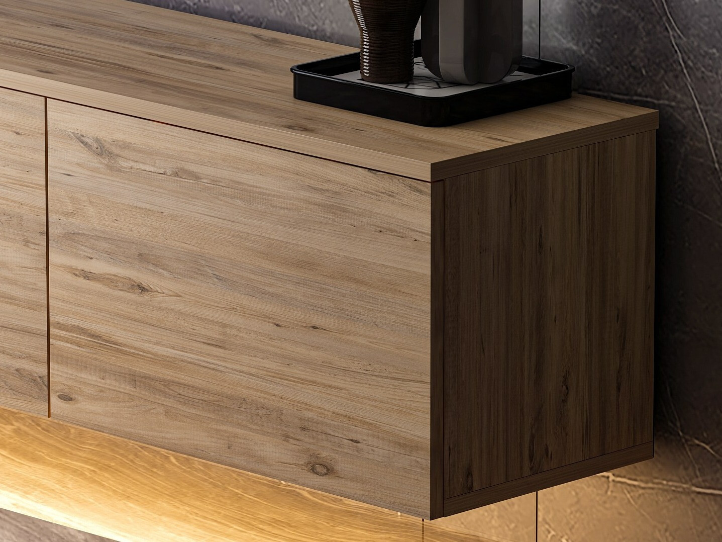 TV-állvány Kailua 408 (Fenyő)