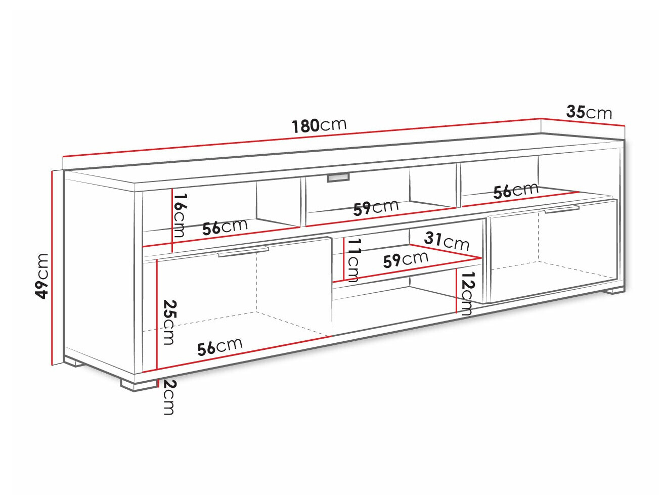 TV-állvány Comfivo 132