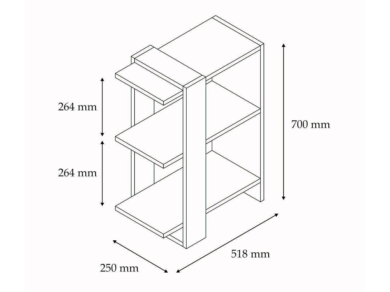 Könyvespolc Kailua 479