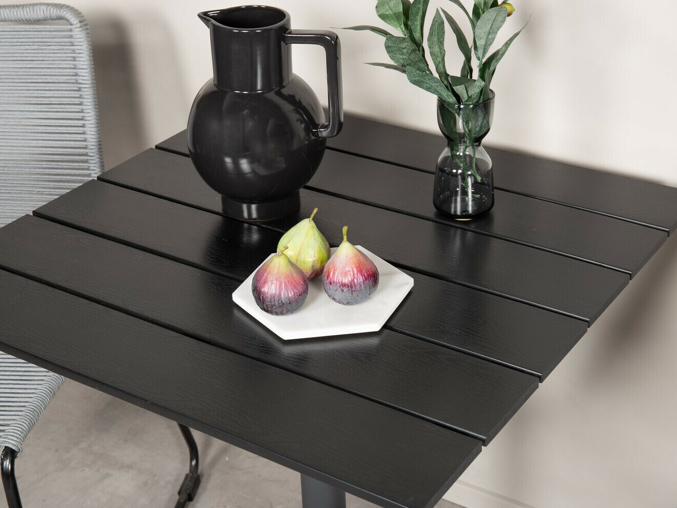 Erkélybútor-készlet Dallas 2184 (Szürke + Fekete)