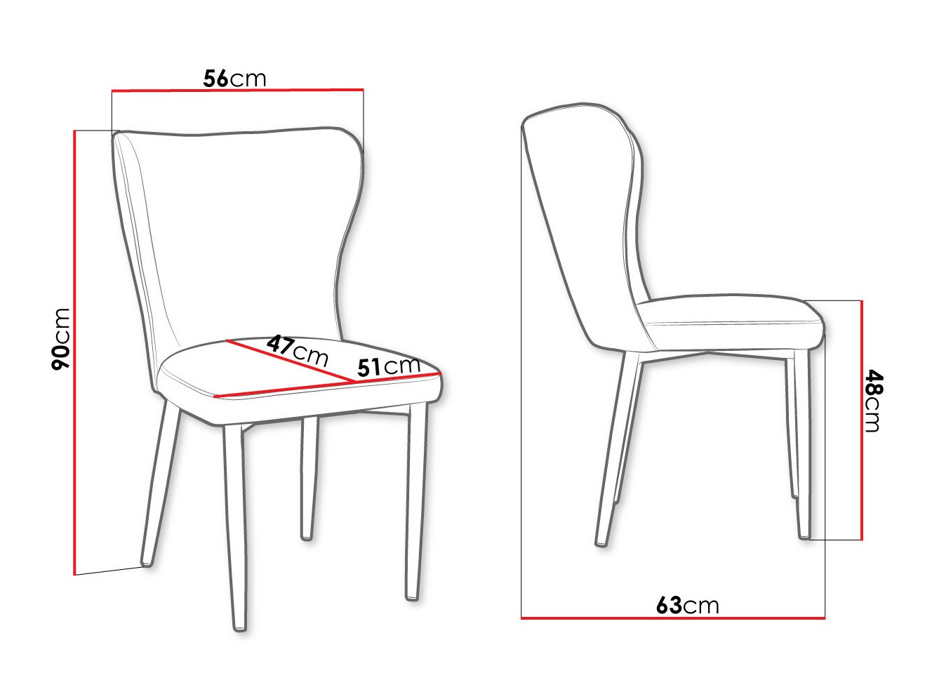 Szék Jackson 105 (Fekete + Magic Velvet 2217)