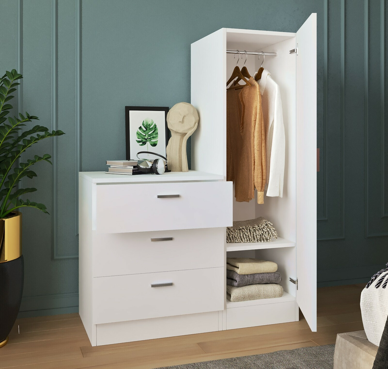 Előszoba garnitúra Kailua 558 (Fehér)