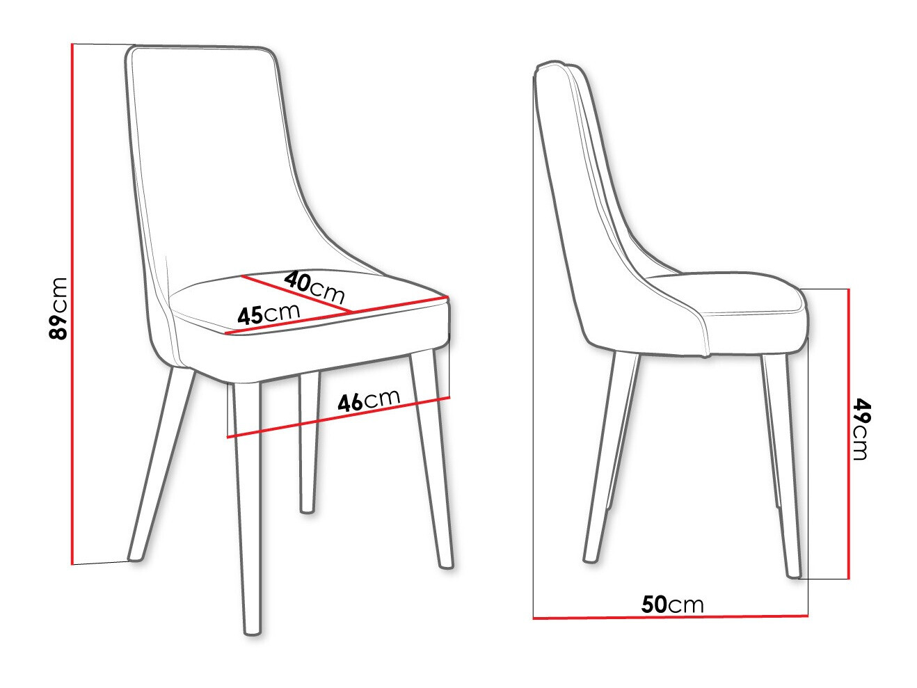 Szék Jackson 107 (Fekete + Magic Velvet 2217)