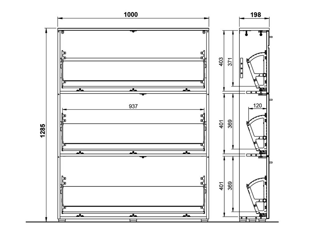 Cipőtároló Sacramento 404 (Fényes fehér + Navarra tölgy)