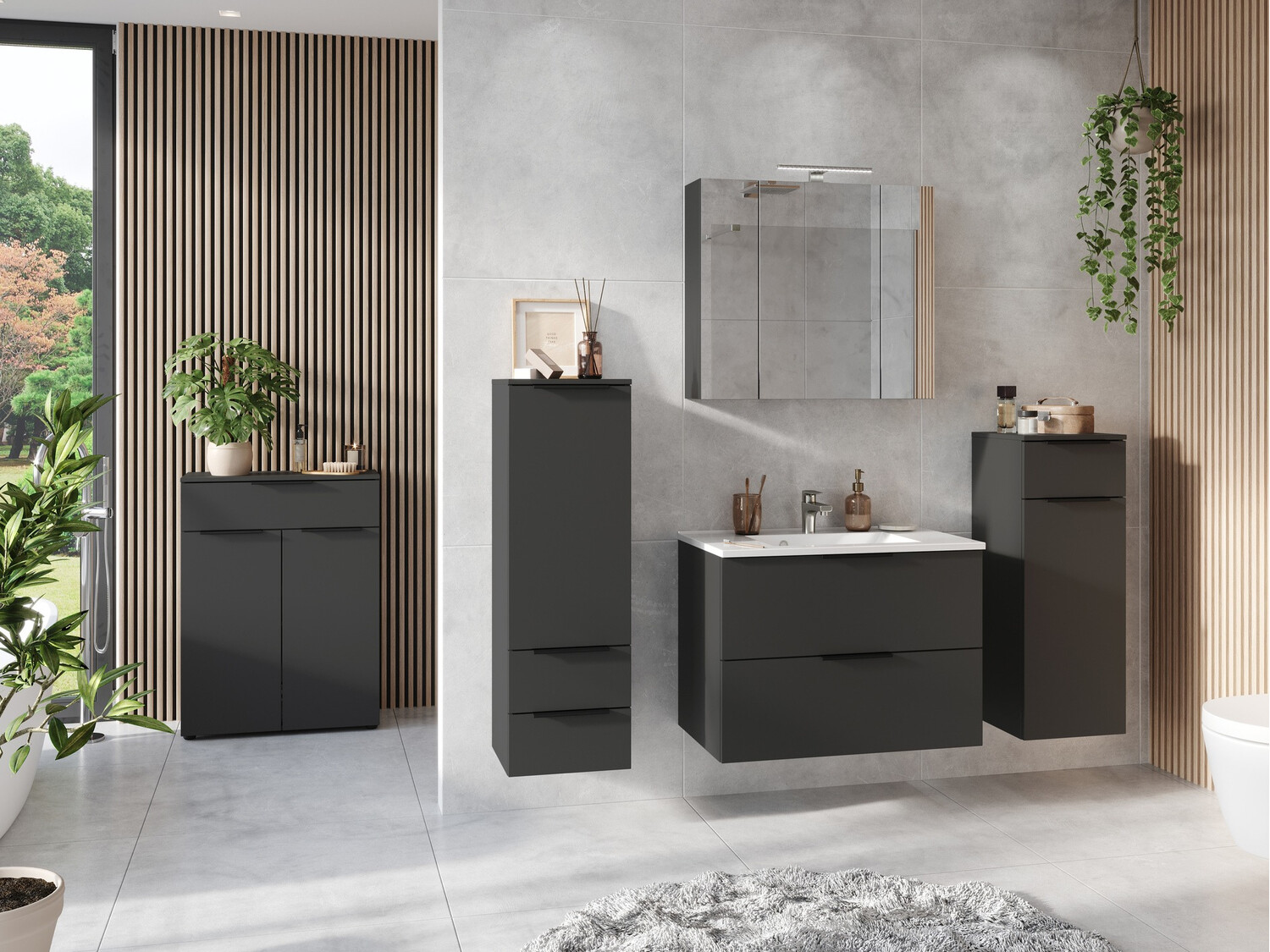 Beépített fürdőszoba szekrény Temeli 104