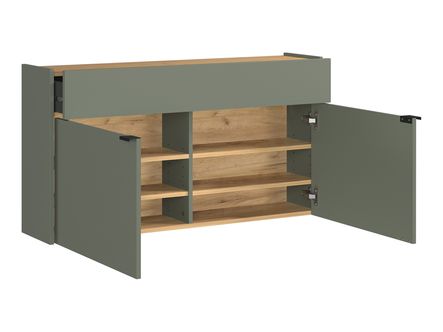 Előszoba garnitúra Cirsale 107 (Poros zöld + Navarra tölgy)