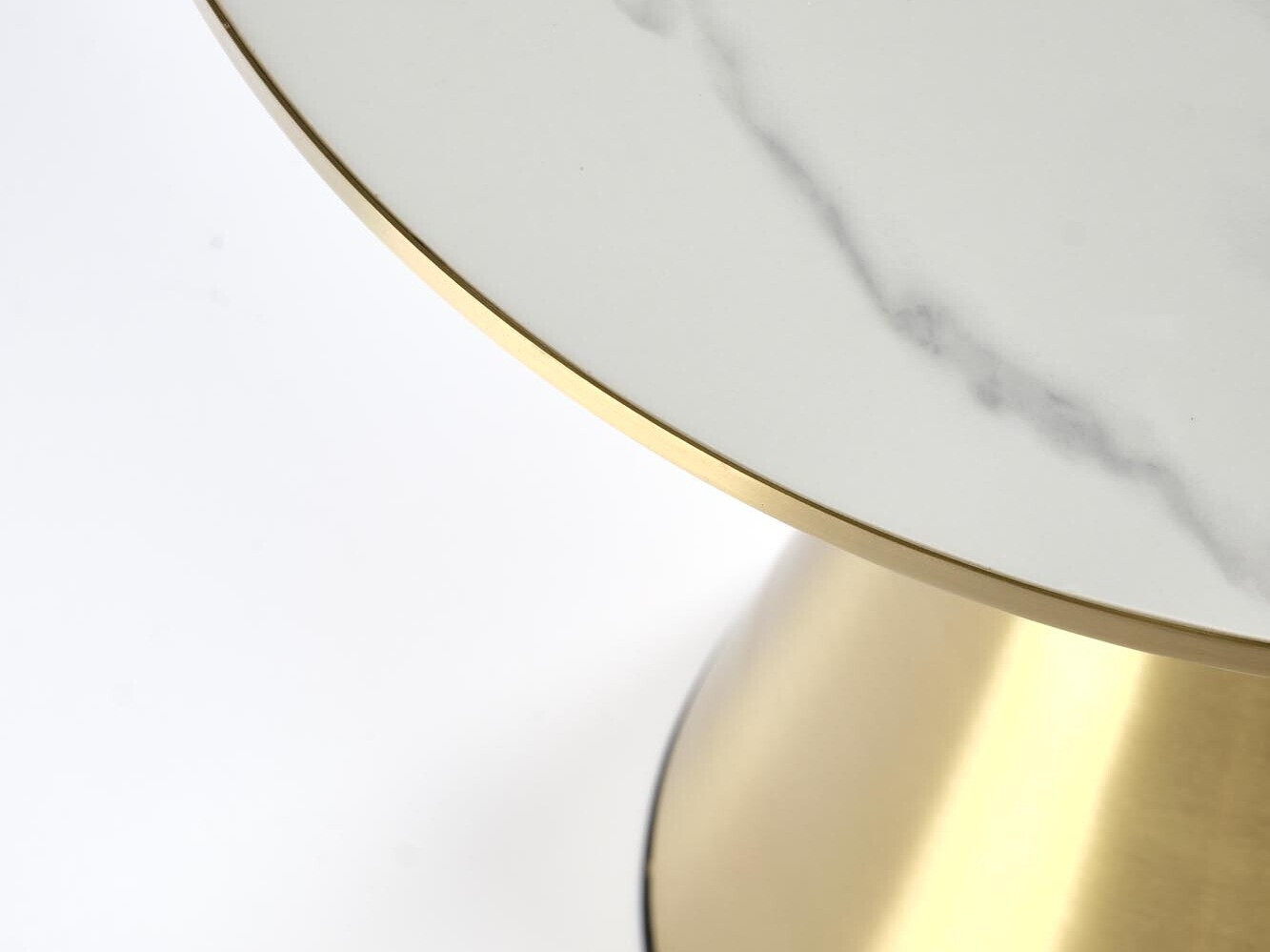 Dohányzóasztal Houston 1553 (Aranysárga + Fehér márvány)