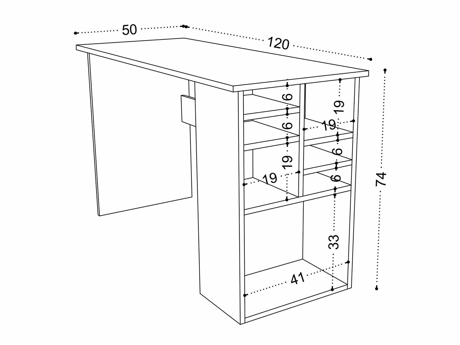 Íróasztal Kailua 662