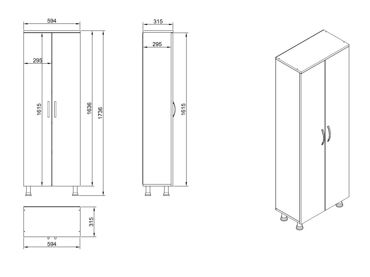 Beépített fürdőszoba szekrény Kailua 2075