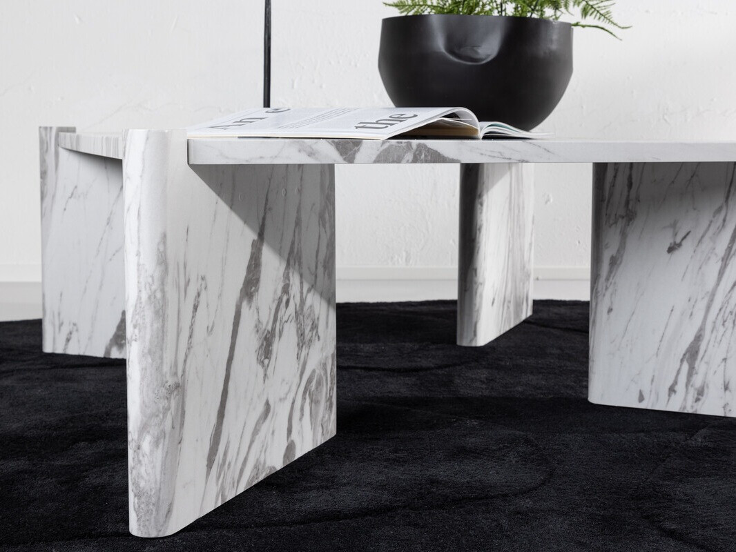 Dohányzóasztal Dallas 4198 (Fehér márvány)