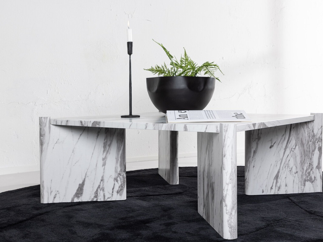 Dohányzóasztal Dallas 4198 (Fehér márvány)