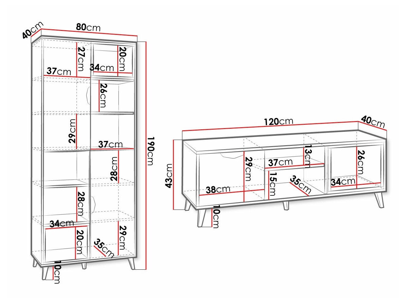 Gyerekszoba garnitúra Domvera 120