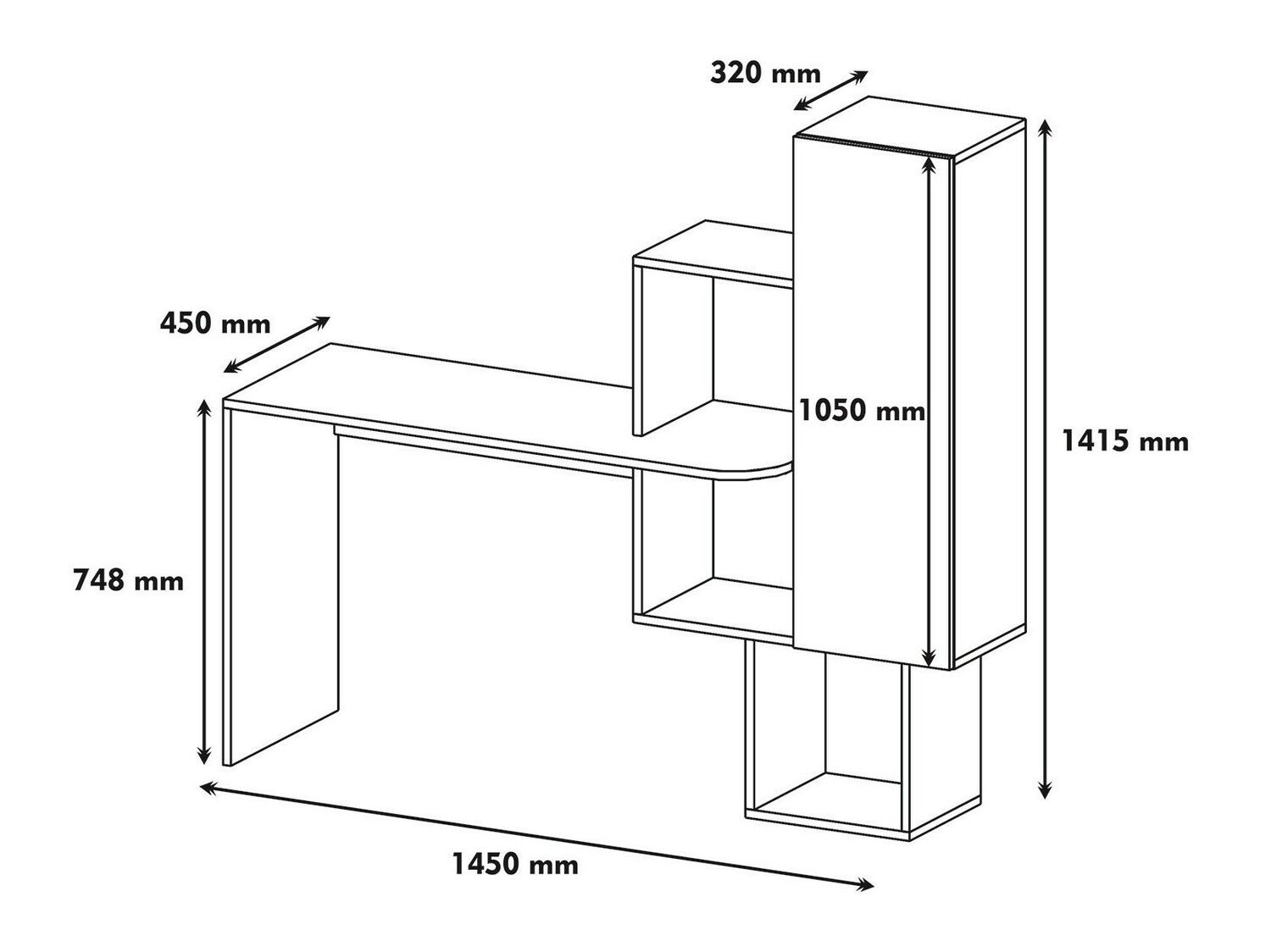 Íróasztal Kailua 788