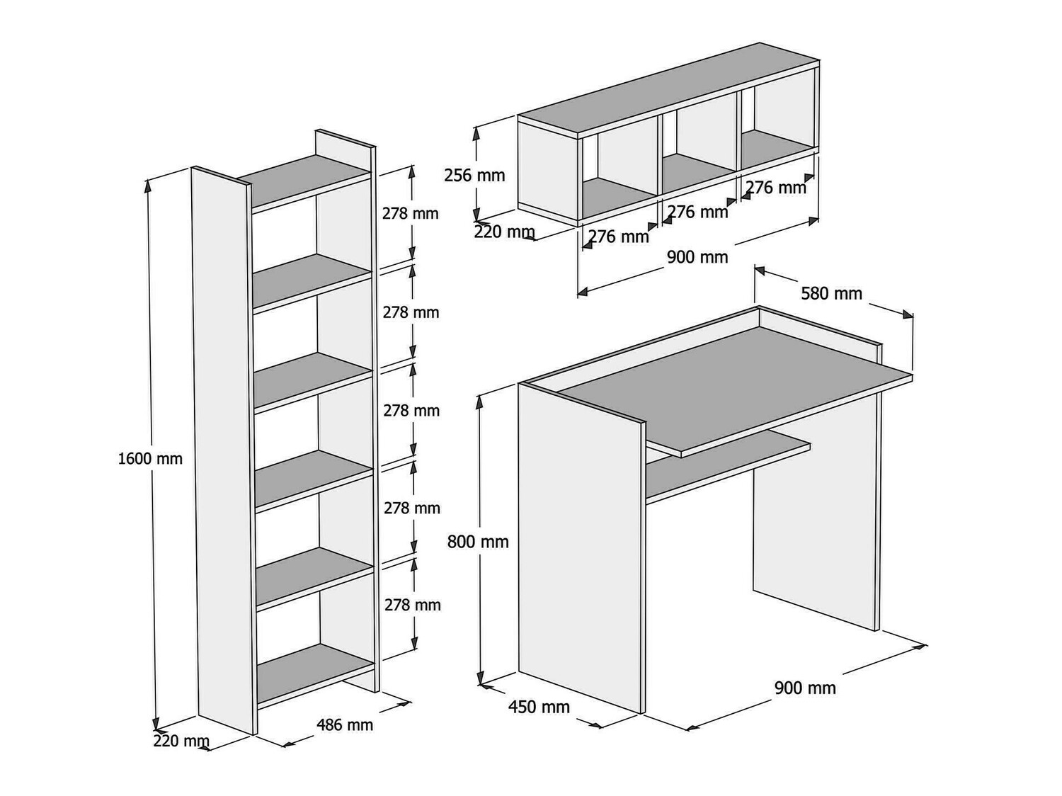 Otthoni iroda készlet Kailua 633