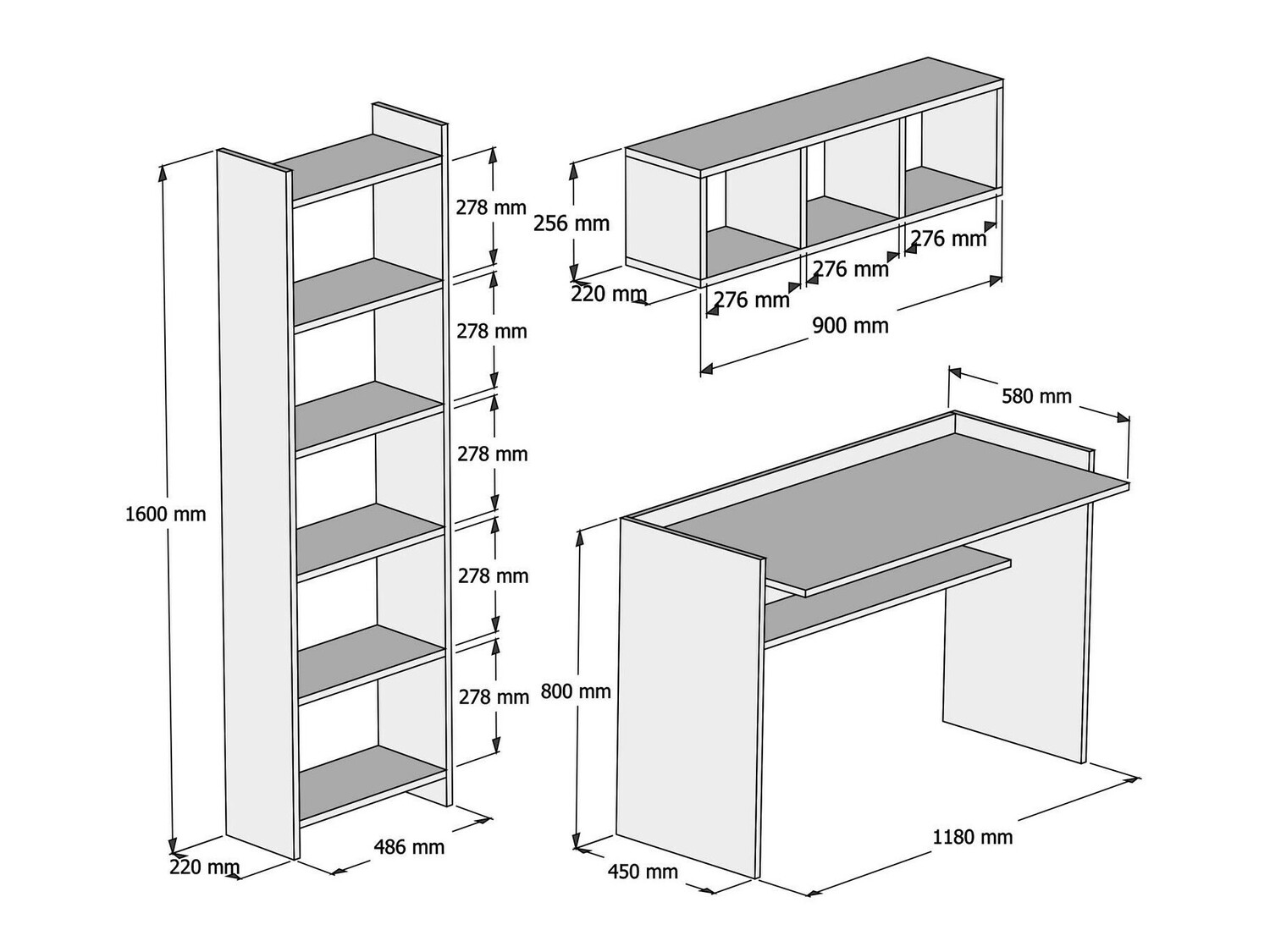 Otthoni iroda készlet Kailua 801