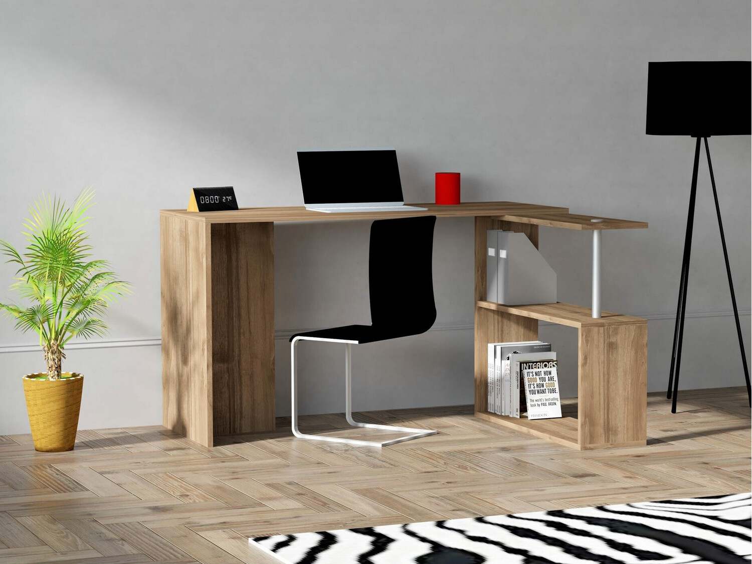 Sarok íróasztal Kailua 792 (Dió)