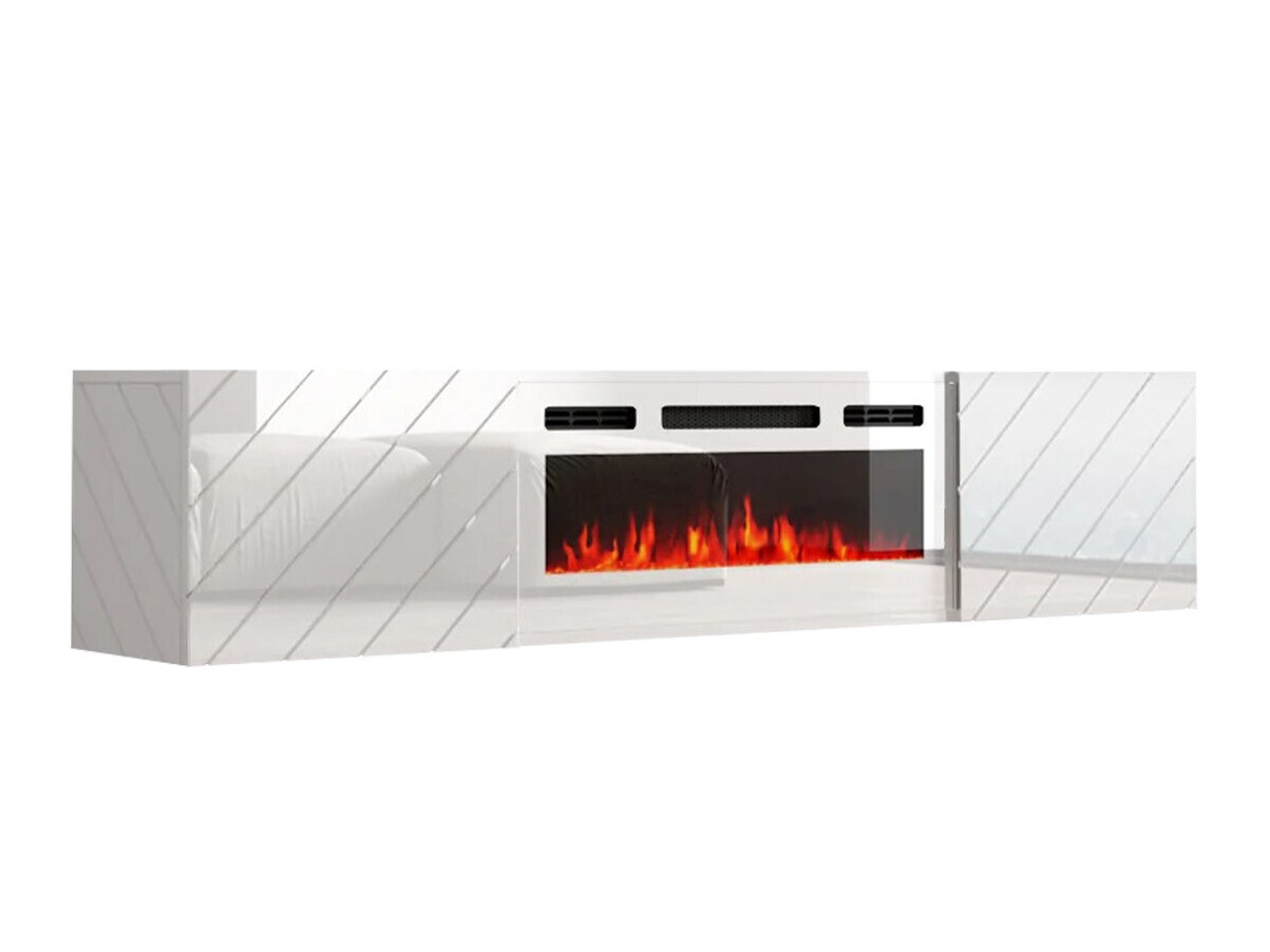 TV-állvány Charlotte 192 (Fehér)