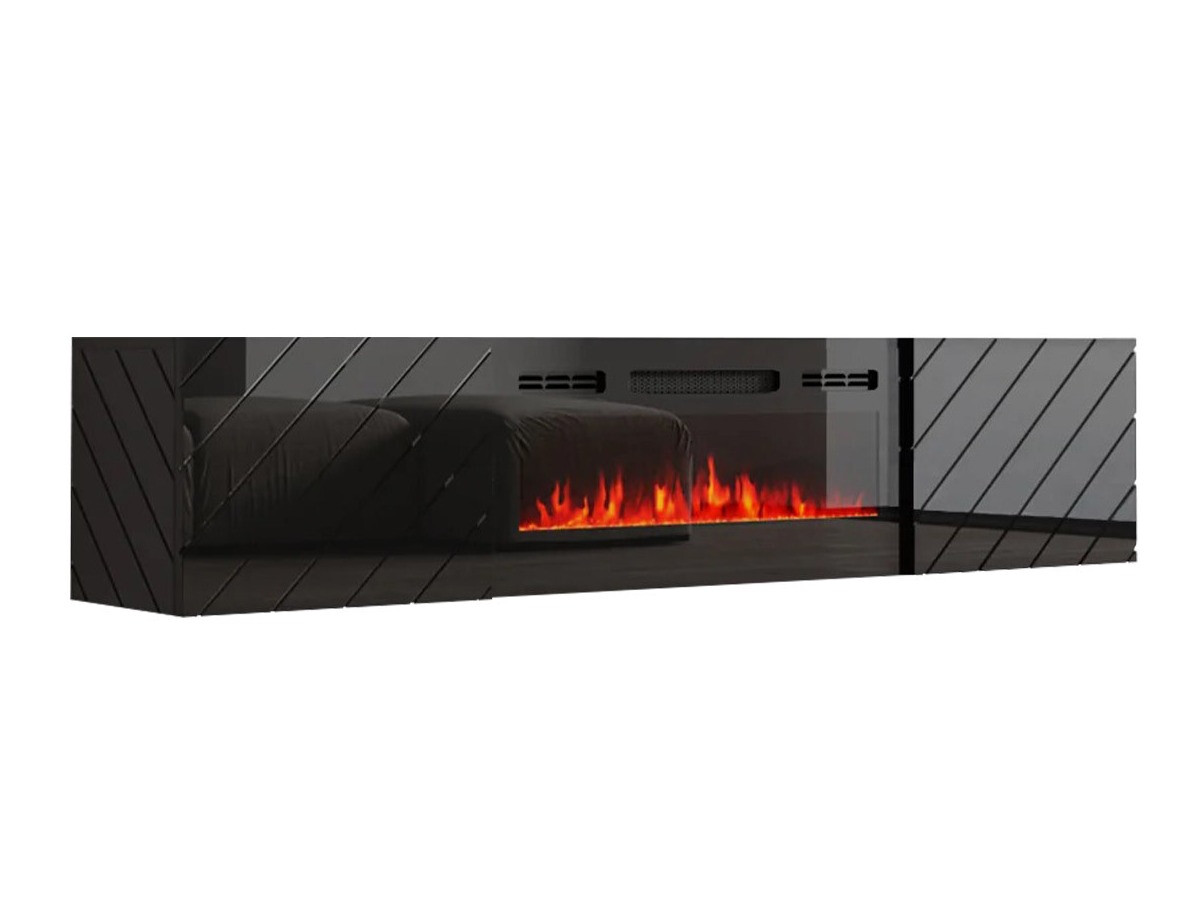 TV-állvány Mensura (Fekete)