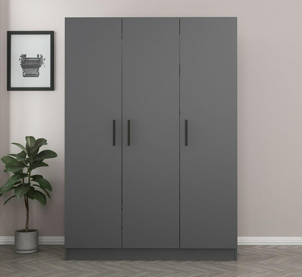Gardróbszekrény Kailua 876 (Antracit)