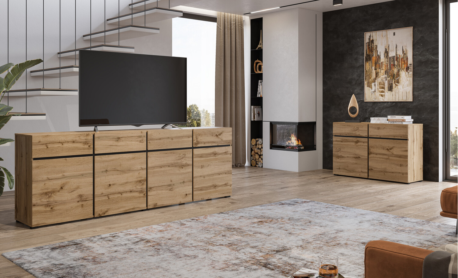 Komód Alfere 100 (Wotan tölgy)