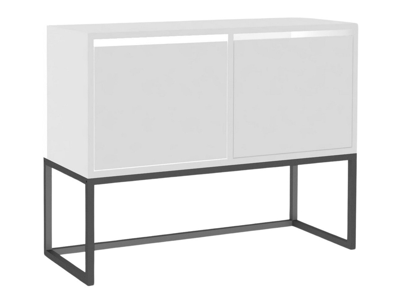 Szekrény Kailua 2440 (Fehér + Fekete)