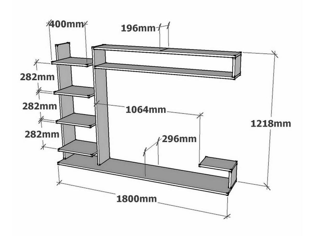 Fali polc Kailua 1427