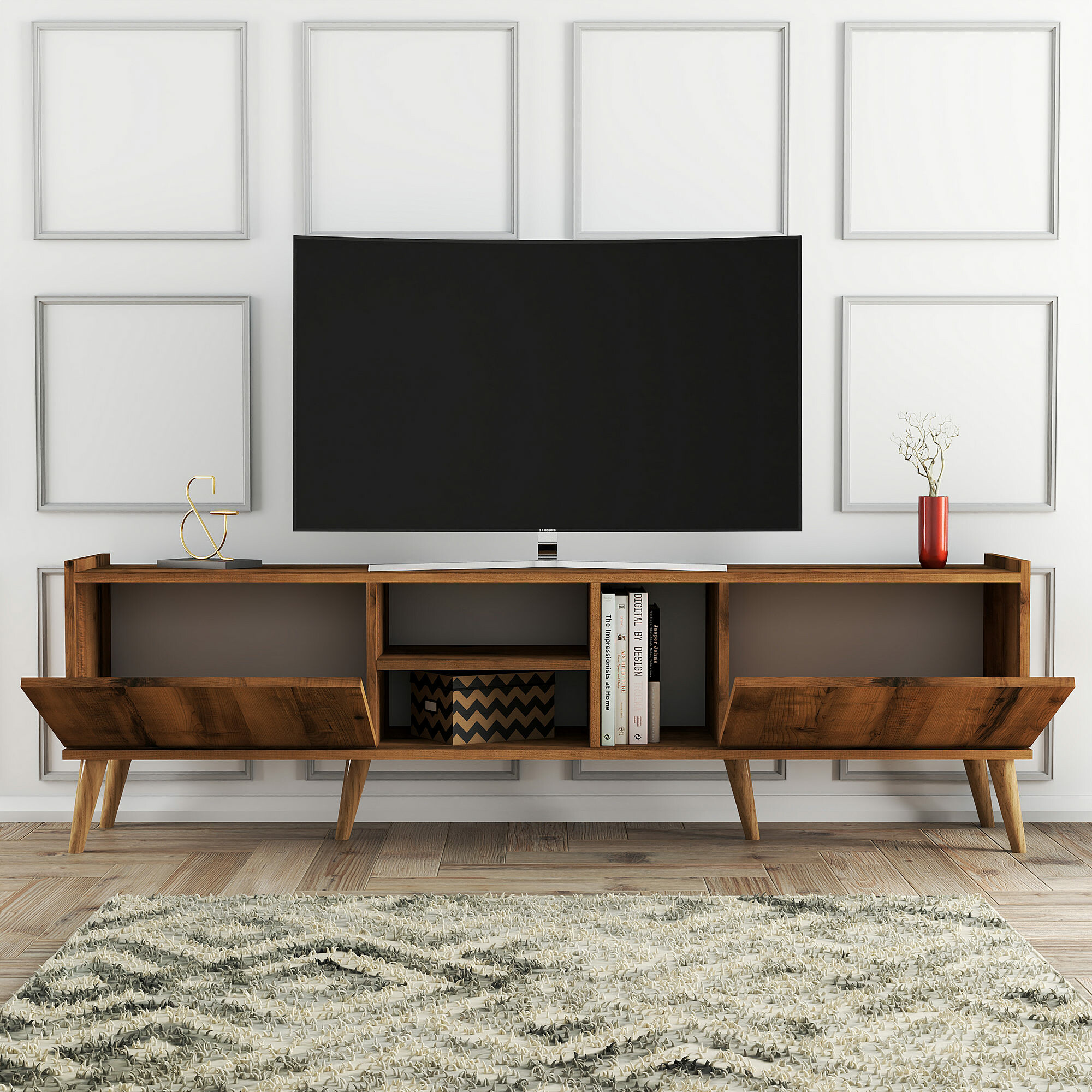 TV-állvány Kailua 972 (Dió)