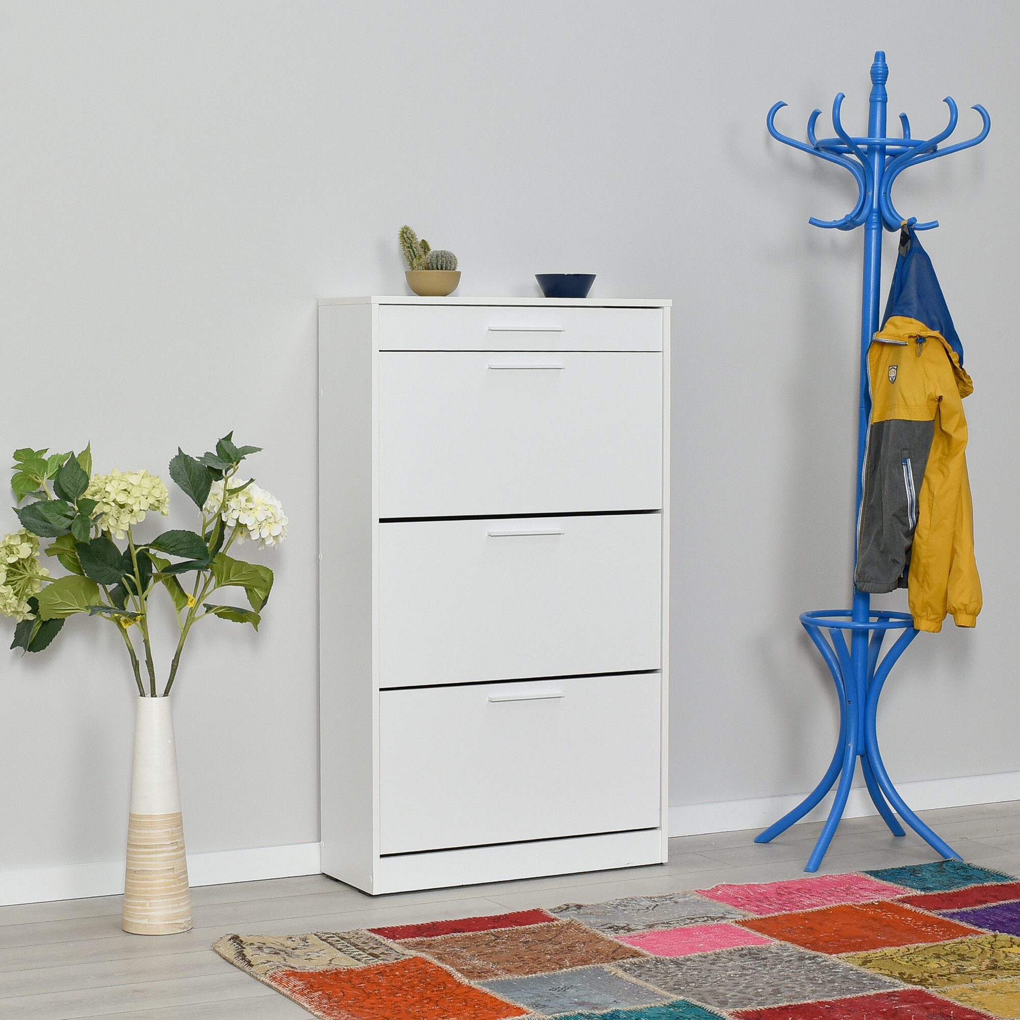 Cipőtároló Kailua 1033 (Fehér)