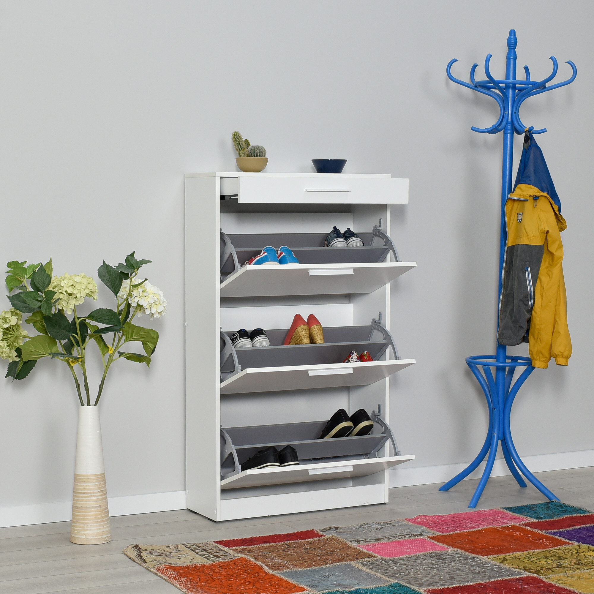 Cipőtároló Kailua 1033 (Fehér)