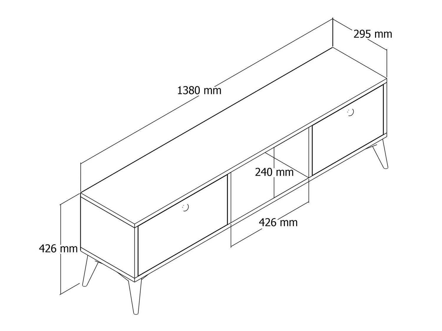 TV-állvány Kailua 1012