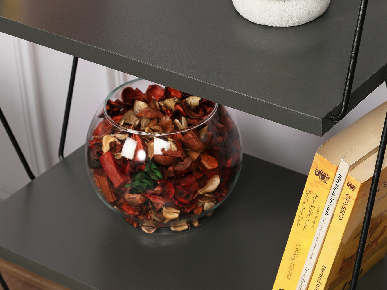 Könyvespolc Kailua 1044 (Antracit)